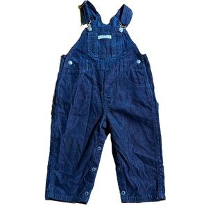 VINTAGE 90s Baby Boy’s GAP Corduroy One-Piece Blue Jumpsuit Overalls 18-24M